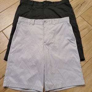 2 mens nike dri-fit golf style shorts